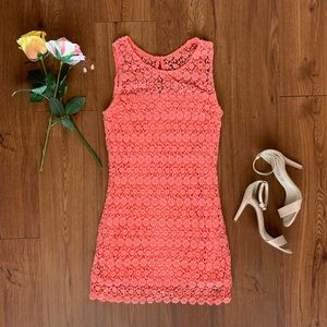 Hollister Peach/Pink Halter Dress